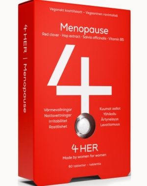 Kuva 4Her Menopause naisille vaihdevuosiin suunniteltu ravintolisä 60 kpl