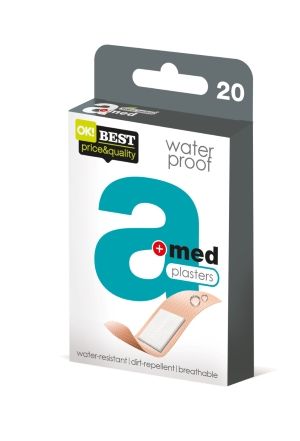 Kuva A-med Waterproof vedenpitävä laastari 20kpl