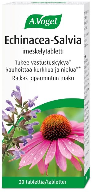 Kuva A.Vogel Echinacea-Salvia imeskelytabletti 20 kpl