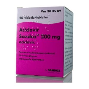 Kuva ACICLOVIR SANDOZ 200 mg 25 kpl tabl