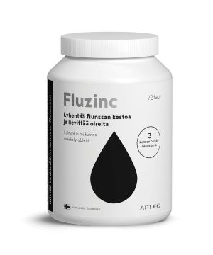 Kuva Apteq Fluzinc salmiakki 72 tabl