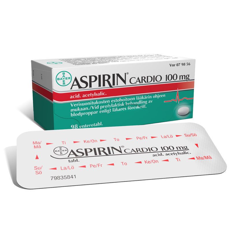 Kuva ASPIRIN CARDIO 100 mg 98  enterotablettia