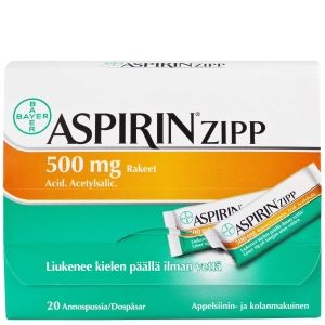 Kuva ASPIRIN ZIPP 500 mg 20 kpl rakeet