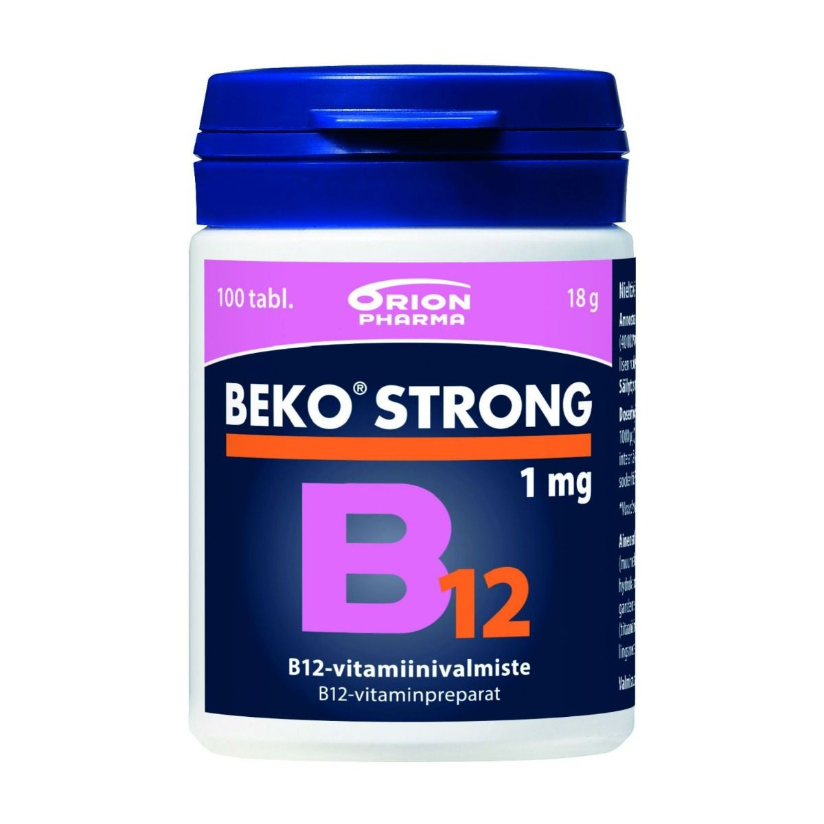 Kuva Beko Strong B12 1 mg 100 tabl.