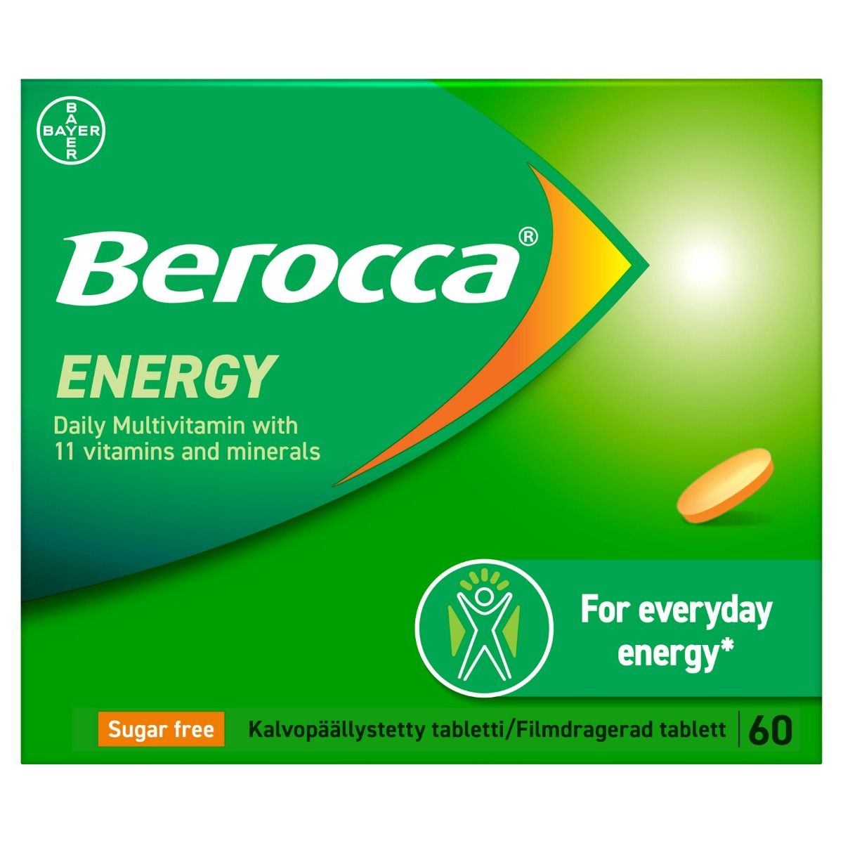 Kuva Berocca Energy tabletti, kalvopäällysteinen läpipainopakkaus 60 kpl
