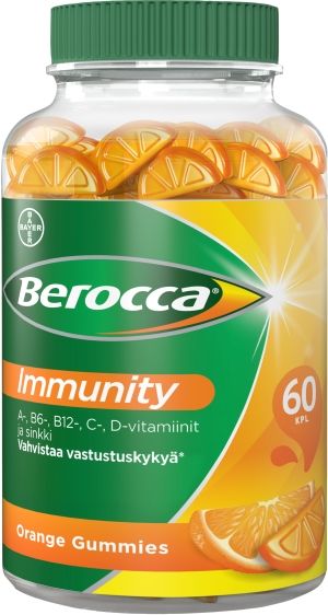 Kuva Berocca Immunity Gummies appelsiininmakuinen 60 kpl