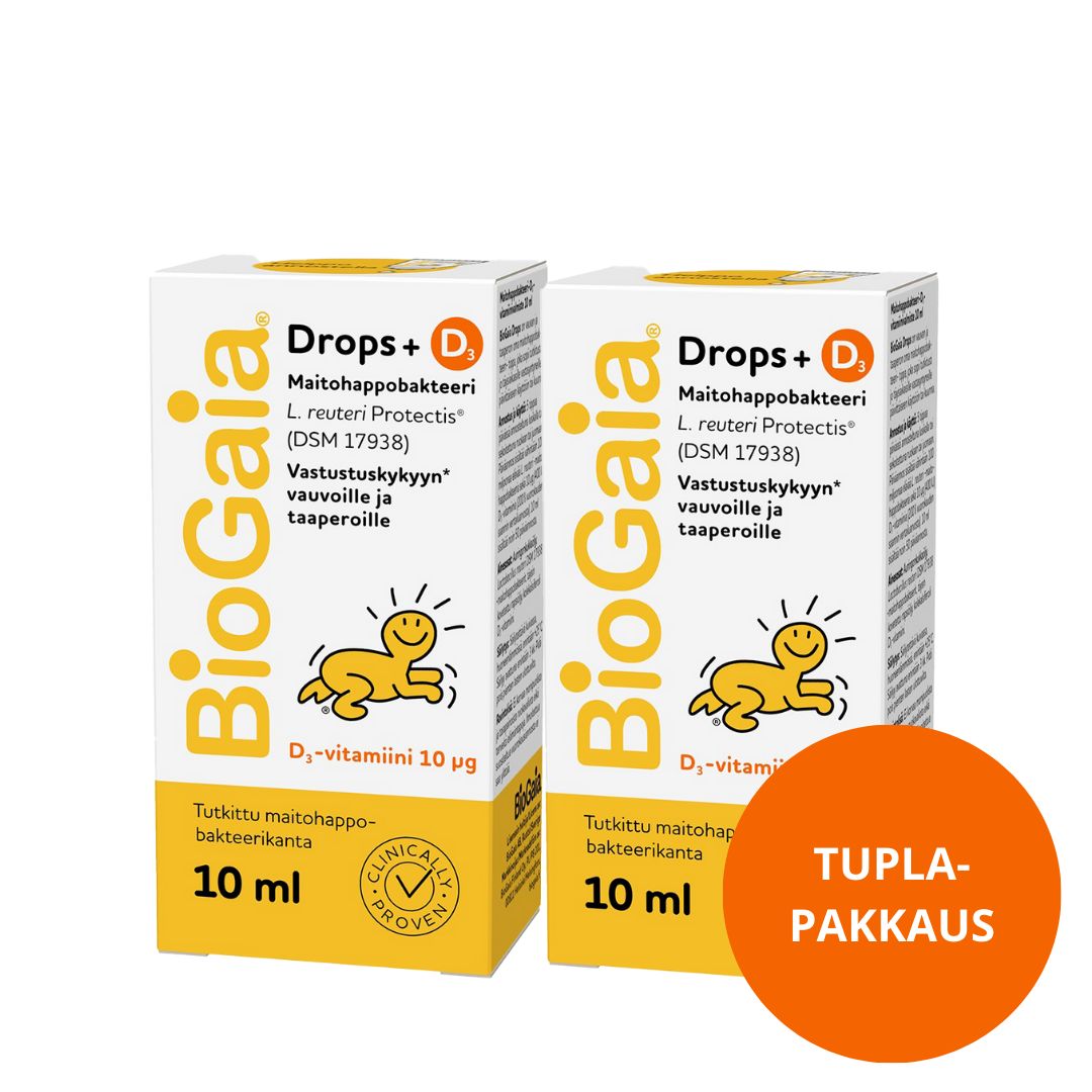 Kuva BioGaia Protectis BABY+D3 10 ml + 10 ml TUPLAPAKKAUS