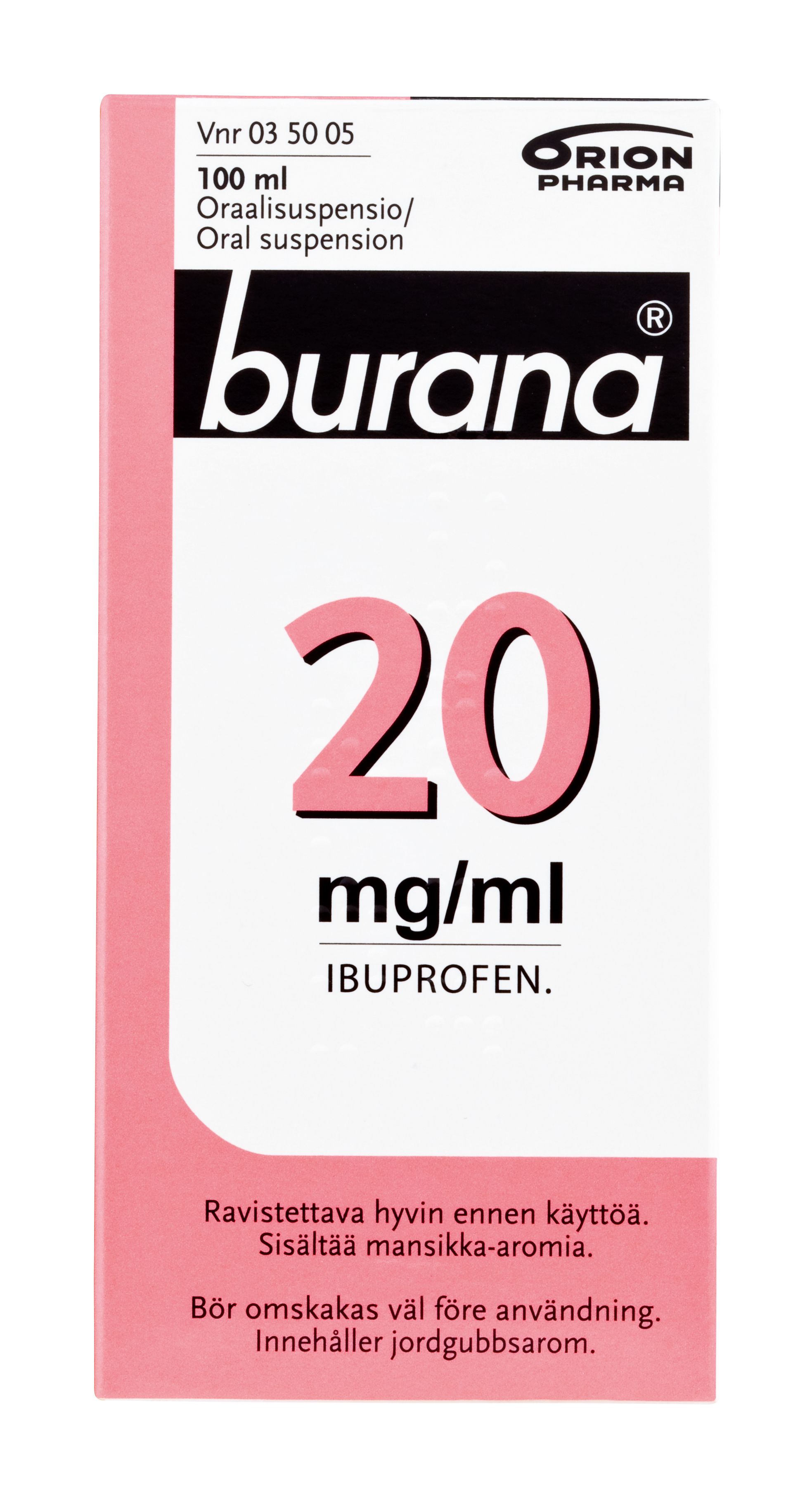 Kuva BURANA 20 mg/ml 100 ml oraalisusp