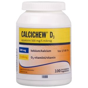 Kuva CALCICHEW D3 APPELSIINI 500 mg/5 mikrog 100 kpl purutabl