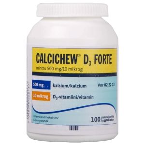 Kuva CALCICHEW D3 FORTE MINTTU 500 mg/10 mikrog 100 kpl purutabl