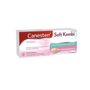 Kuva CANESTEN SOFT KOMBI 500 mg + 10 mg/g 1+20 g emulsiovoide + emätinpuikko, kaps pe