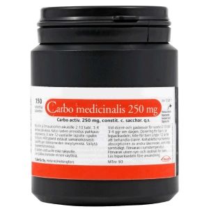 Kuva CARBO MEDICINALIS 250 mg 150 kpl tabl