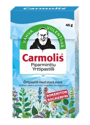 Kuva Carmolis Piparminttu Yrttipastilli 45 g