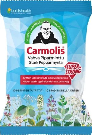 Kuva Carmolis Vahva Piparminttu Kurkkukaramelli 75 g