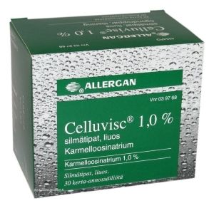Kuva CELLUVISC 1 % 30x0,4 ml silmätipat, liuos, kerta-annospakkaus