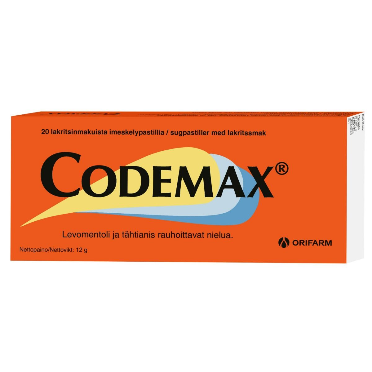 Kuva Codemax imeskeltävä pastilli 20 tabl