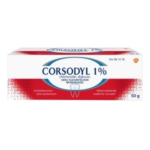Kuva CORSODYL 1 % 50 g geeli suuonteloon