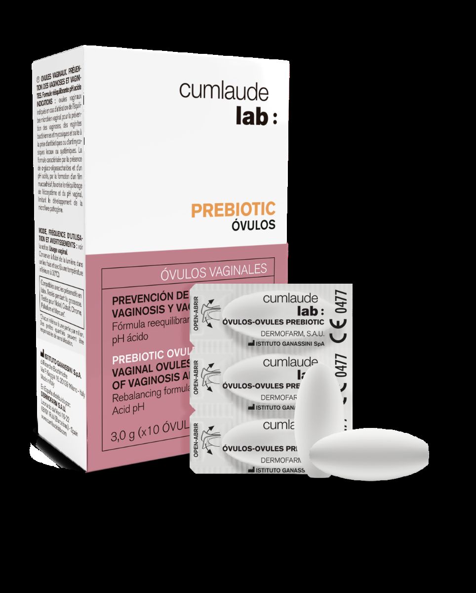 Kuva  CumLaude Lab Prebiotic Ovules emätinpuikot 10 x 3 g