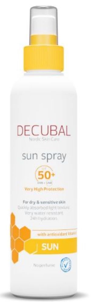 Kuva Decubal Body Sunspray SPF50+ pullo 180 ml
