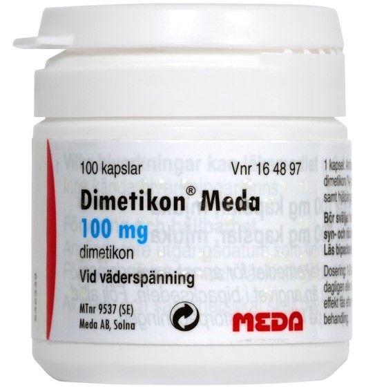 Kuva Dimetikon Meda 100 mg, kapsel, 100 st