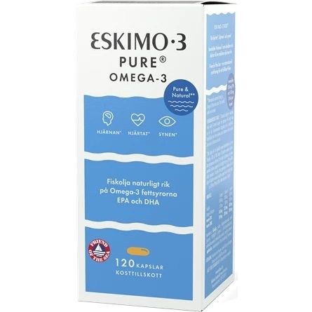 Kuva Eskio-3 Pure Omega-3 kalaöljykapseli 1000mg, 120 kaps