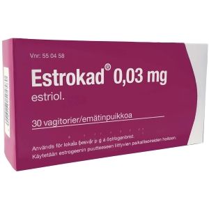 Kuva ESTROKAD 0,03 mg 30 fol emätinpuikko