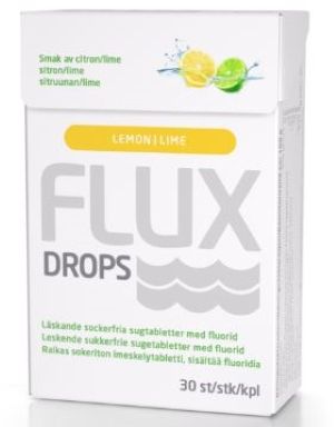 Kuva Flux Drops Lemon/Lime imeskelytabletti 30 kpl