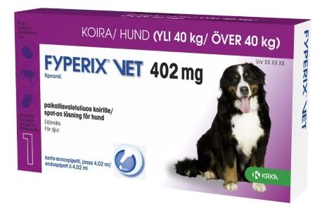 Kuva Fyperix vet 402 mg 4.02 ml paikallisvaleluliuos