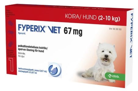 Kuva Fyperix vet 67 mg 0.67 ml paikallisvaleluliuos