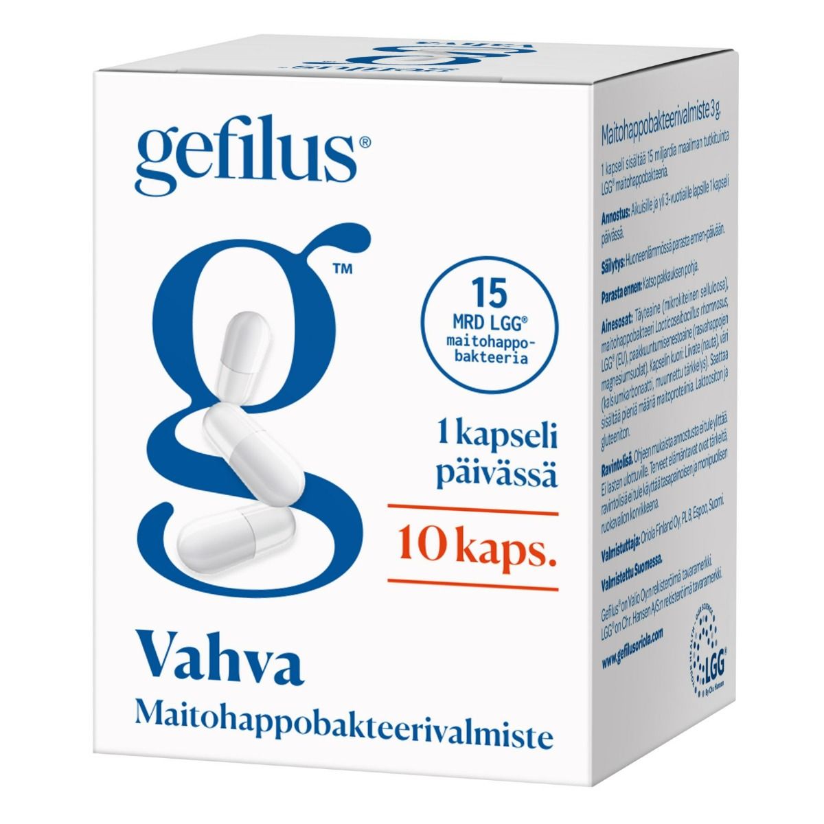Kuva Gefilus vahva maitohappobakteerivalmiste 10 kaps