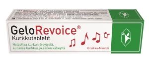 Kuva GeloRevoice Kurkkutabletti Kirsikka-Mentoli 20 tabl.