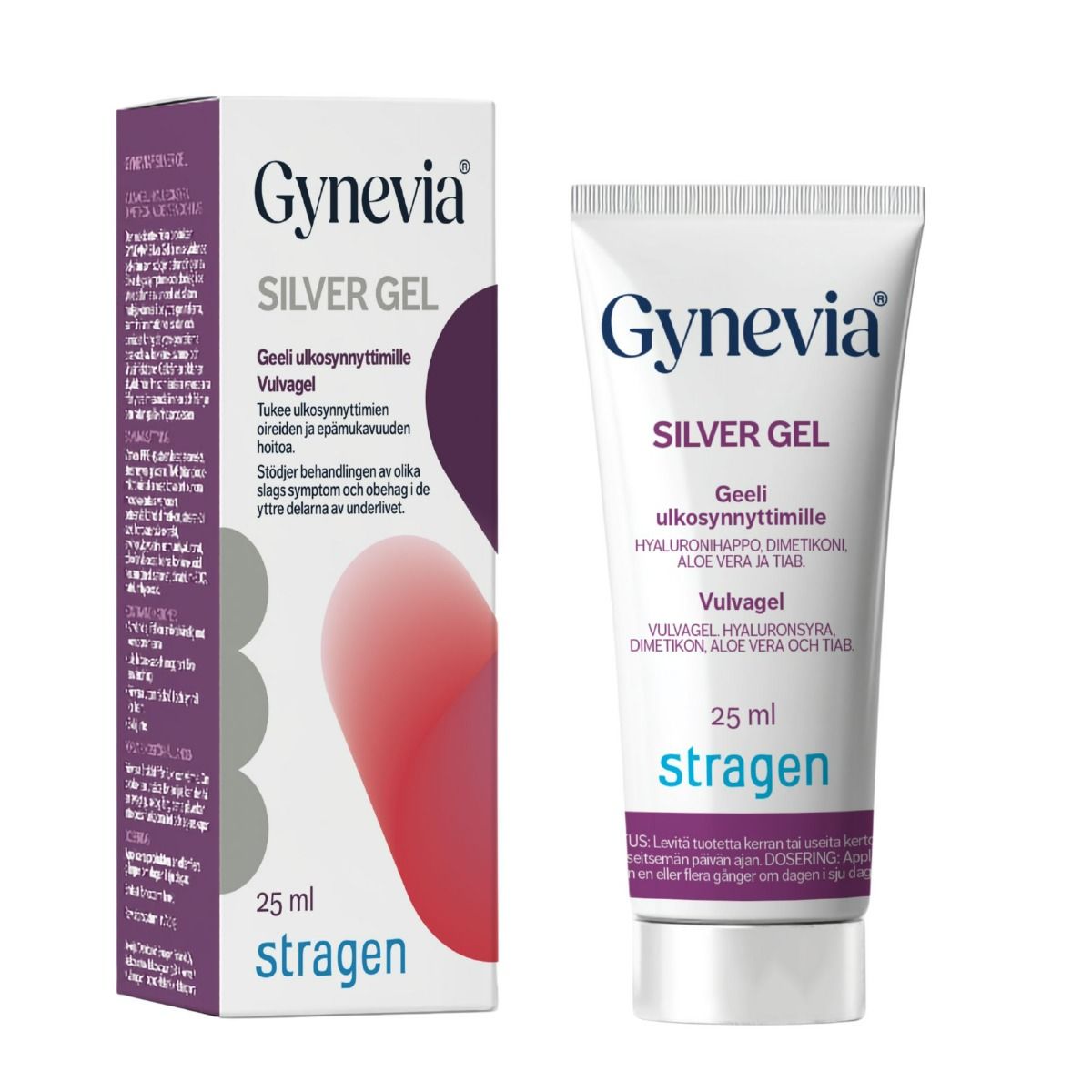 Kuva GYNEVIA® SILVER GEL geeli ulkosynnyttimille 25 ml