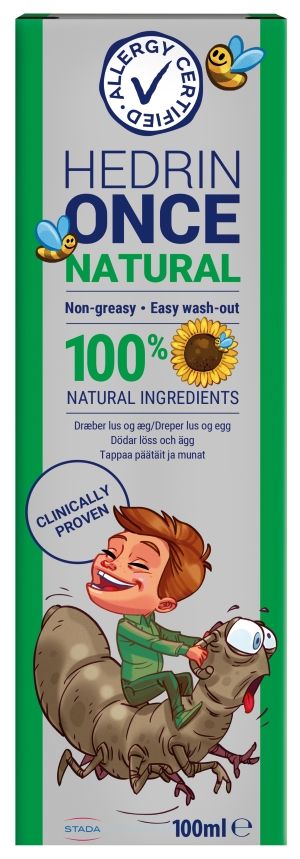 Kuva Hedrin ONCE Natural hoito päätäitä vastaan 100 ml