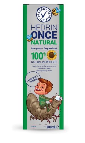 Kuva Hedrin ONCE Natural hoito päätäitä vastaan 200 ml