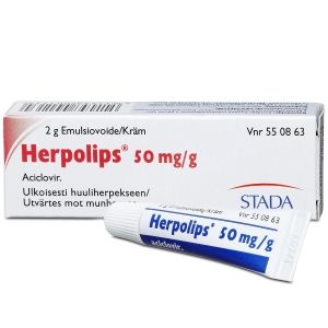 Kuva HERPOLIPS 50 mg/g 2 g emuls voide
