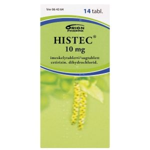Kuva HISTEC 10 mg 14 fol imeskelytabl