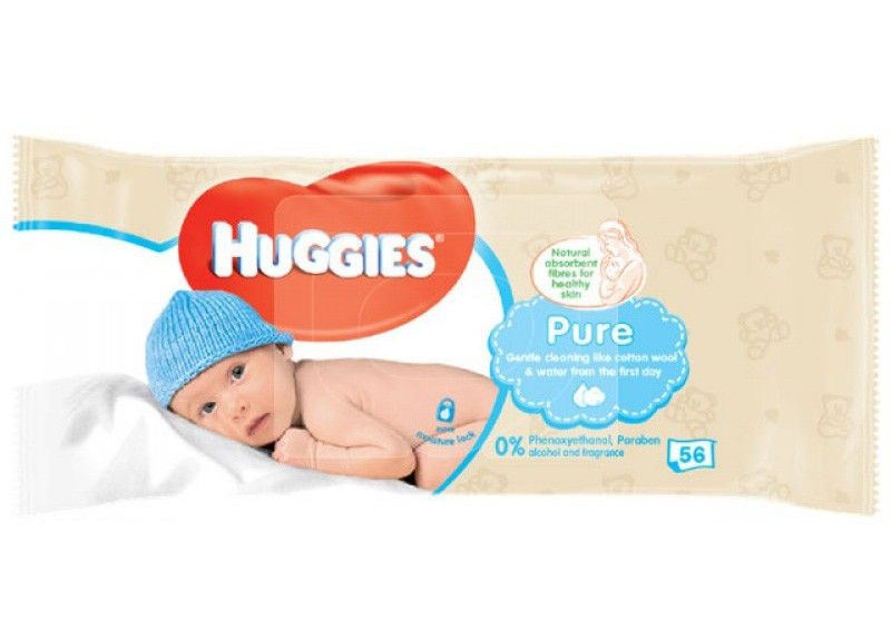Kuva Huggies Wipes Pure, 56 kpl