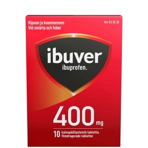 Kuva IBUVER 400 mg 10 fol tabl, kalvopääll