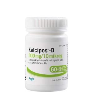 Kuva KALCIPOS-D 500 mg/10 mikrog 60 kpl tabl, kalvopääll