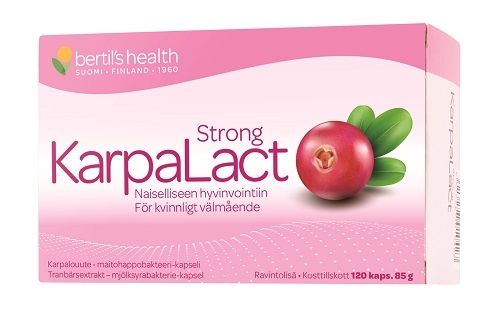 Kuva KarpaLact Strong Karpalouute-maitohappobakteeri-kapseli, 120 kaps