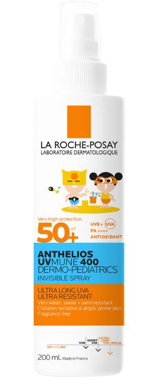 Kuva La Roche-Posay Anthelios UVMUNE 400 lasten aurinkosuojasuihke SPF50+ 200 ml