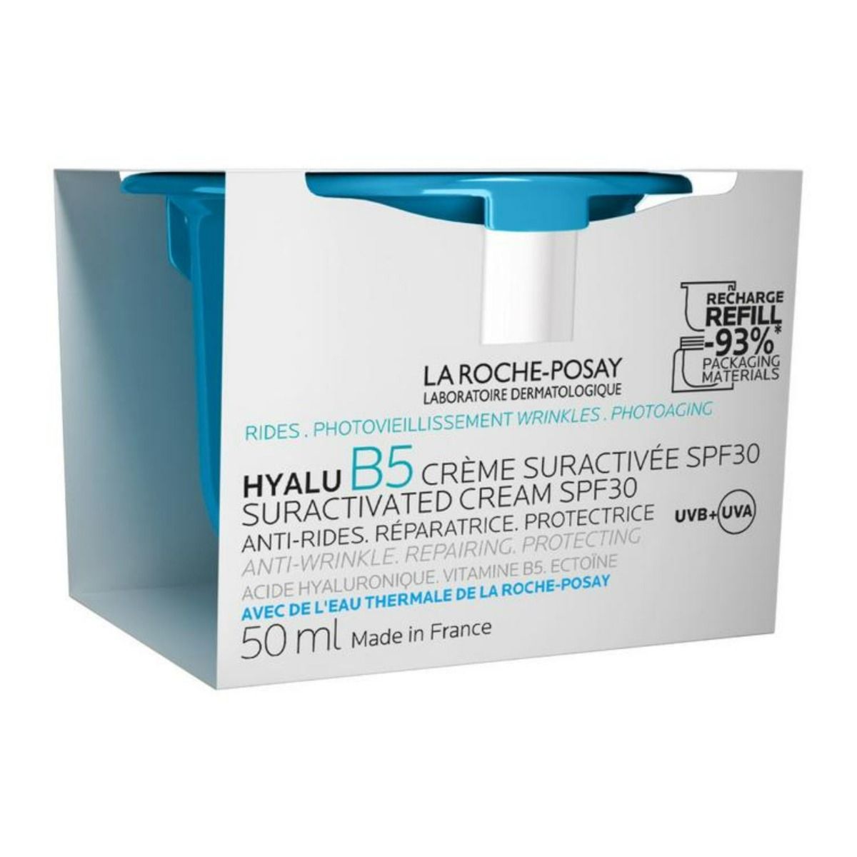 Kuva La Roche-Posay Hyalu B5 Suractivated Cream päivävoide SPF30 50ml Refill täyttöpakkaus