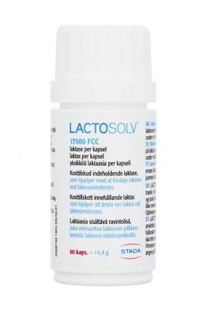 Kuva Lactosolv laktaasia sisältävä ravintolisä 60 kapselia