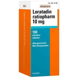 Kuva LORATADIN RATIOPHARM 10 mg 100 fol tabl