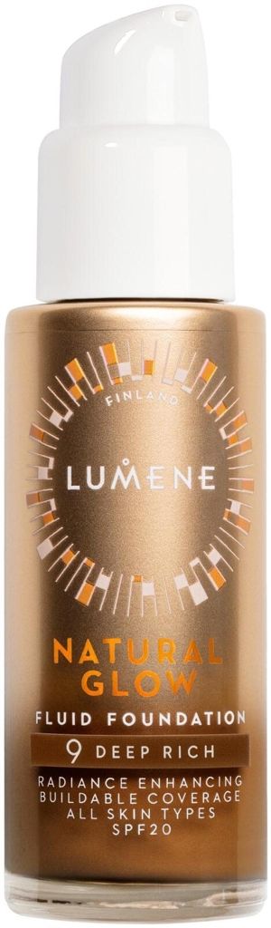 Kuva Lumene Natural Glow Fluid Foundation SPF20 9 Deep Rich 30 ml