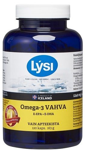 Kuva Lysi Omega-3 Vahva kalaöljykapseli 120 kaps.