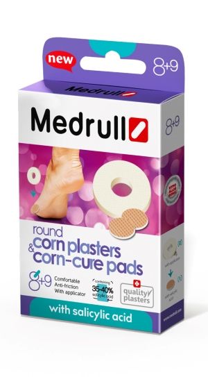 Kuva Medrull Round Corn+Corn Cure känsä/liikavarvaslaastari 9+8kpl
