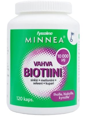 Kuva Minnea Biotiini 10 000 µg 120 kaps