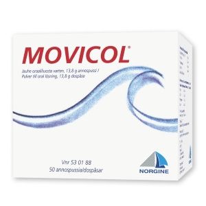 Kuva MOVICOL 50 kpl jauhe oraaliliuosta varten, annospussi