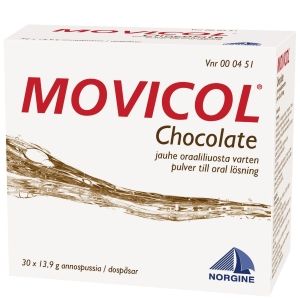 Kuva MOVICOL CHOCOLATE 30 kpl jauhe oraaliliuosta varten, annospussi
